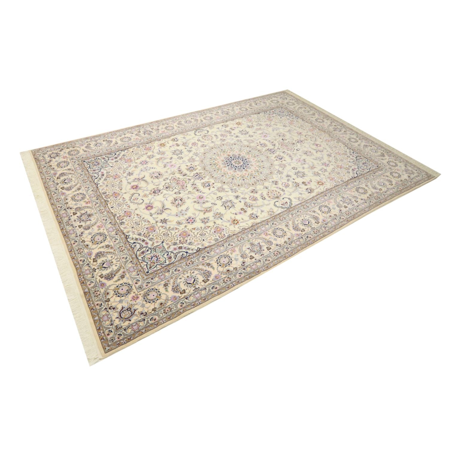 Tapis persan - Nain - Royal - 365 x 250 cm - crème