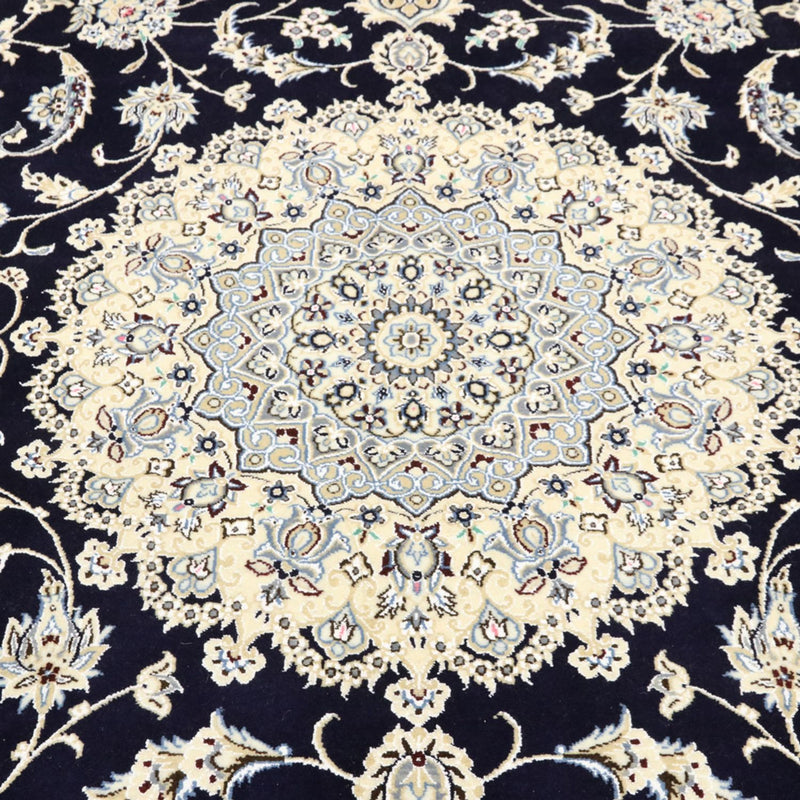 Tapis persan - Nain - Royal - 360 x 248 cm - bleu foncé