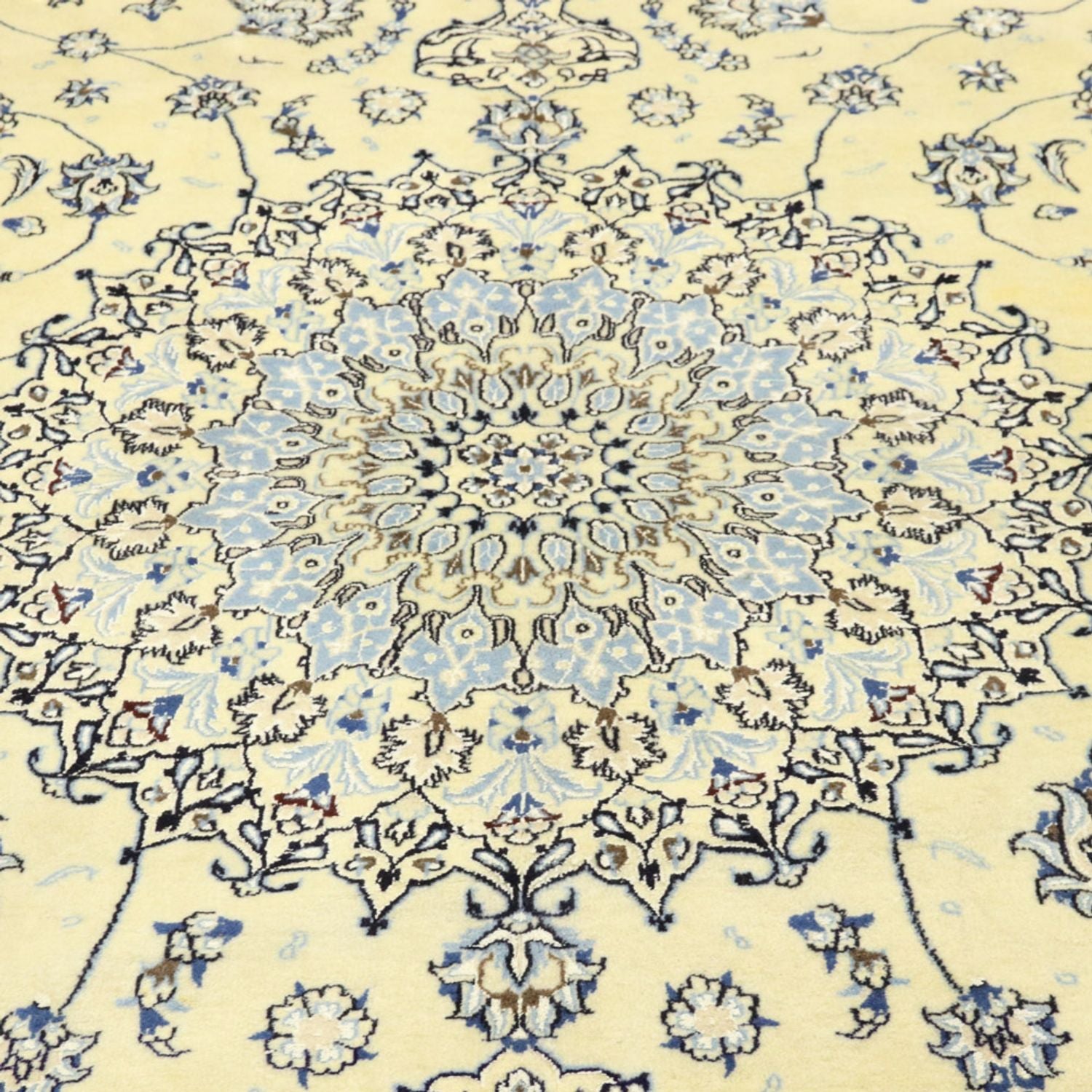 Tapis persan - Nain - Royal - 393 x 303 cm - crème