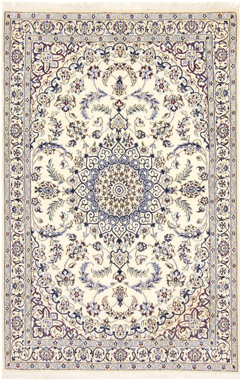 Tapis persan - Nain - Royal - 180 x 118 cm - crème