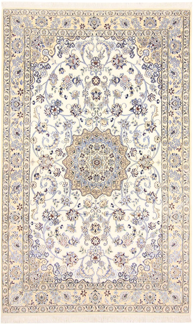 Tapis persan - Nain - Royal - 211 x 133 cm - beige