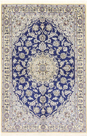 Tapis persan - Nain - Royal - 175 x 116 cm - bleu