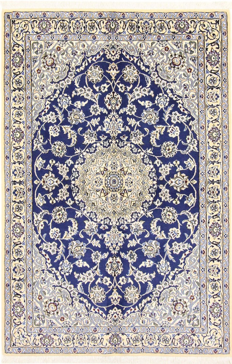Tapis persan - Nain - Royal - 175 x 116 cm - bleu