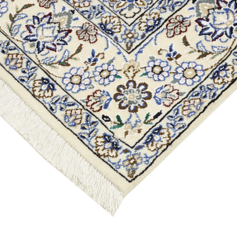 Tapis persan - Nain - Royal - 202 x 130 cm - bleu foncé