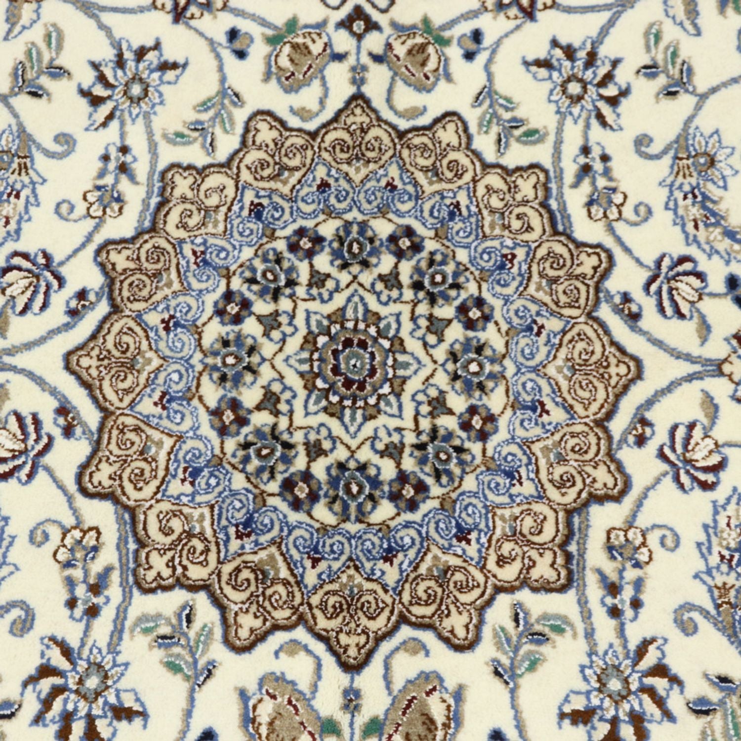 Tapis persan - Nain - Royal - 215 x 126 cm - beige