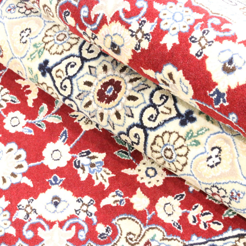 Tapis persan - Nain - Royal - 218 x 156 cm - rouge