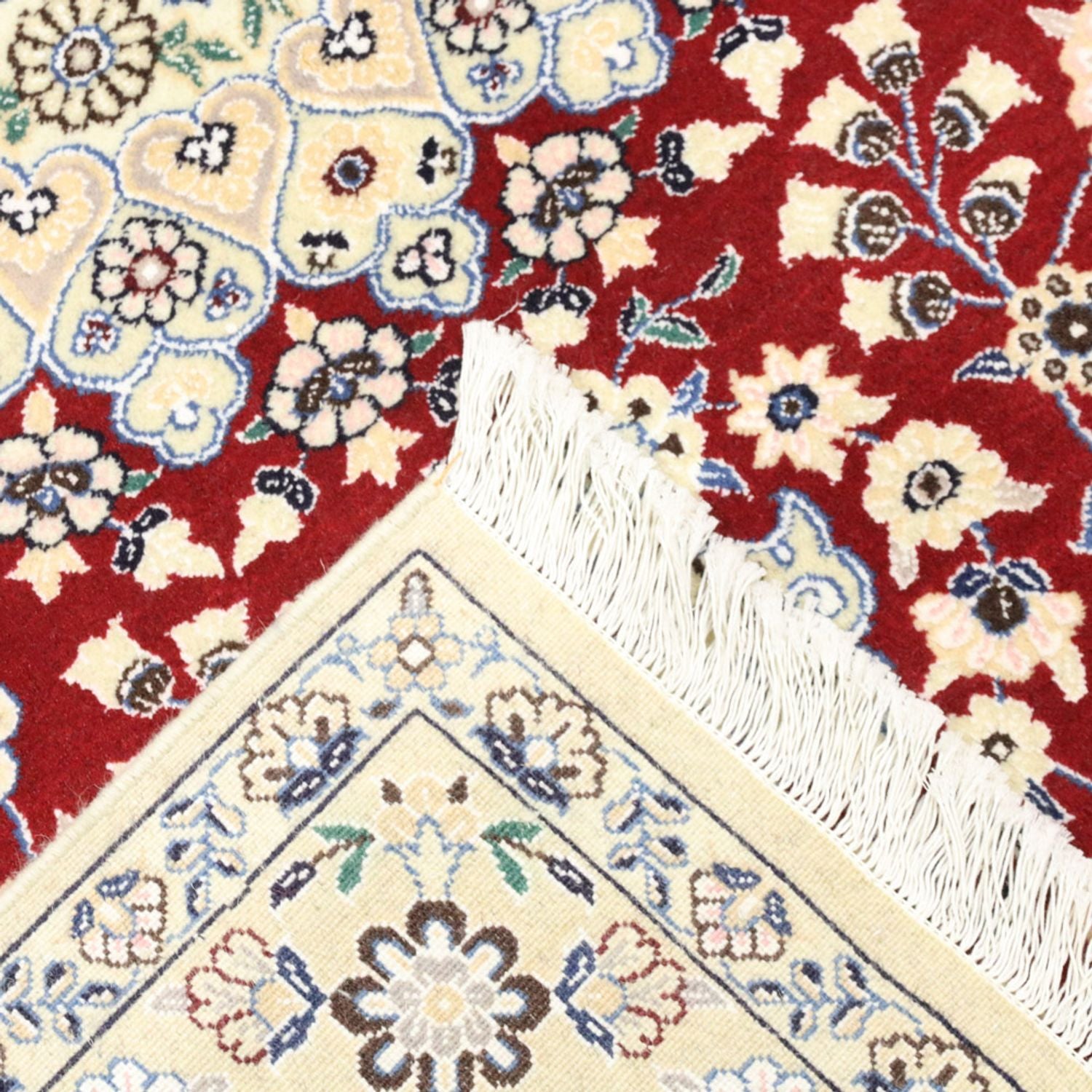 Tapis persan - Nain - Royal - 218 x 156 cm - rouge