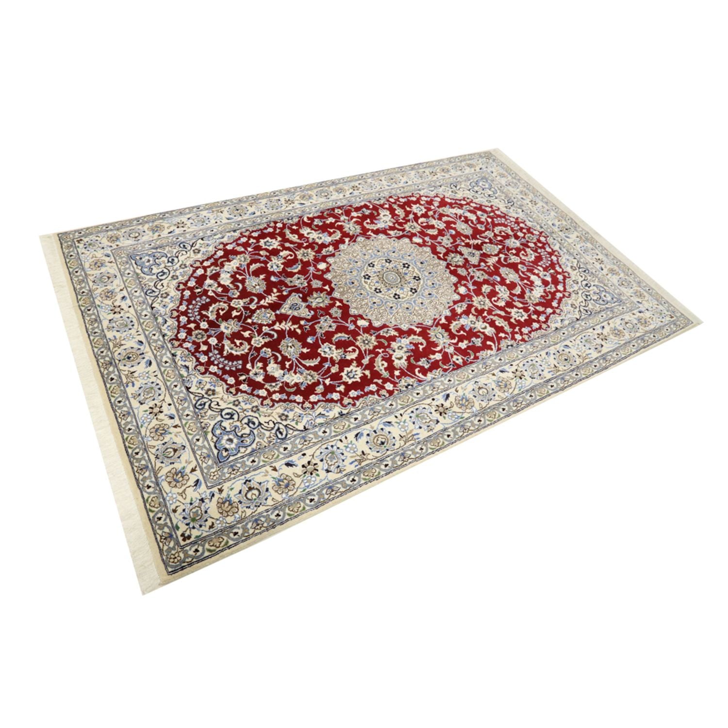 Tapis persan - Nain - Royal - 240 x 158 cm - rouge