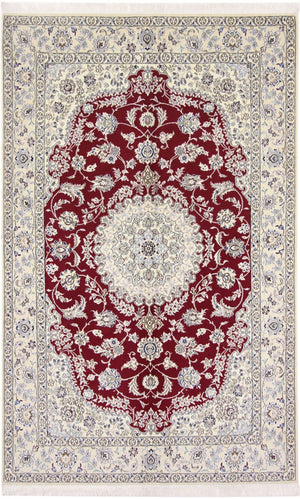 Tapis persan - Nain - Royal - 255 x 160 cm - rouge