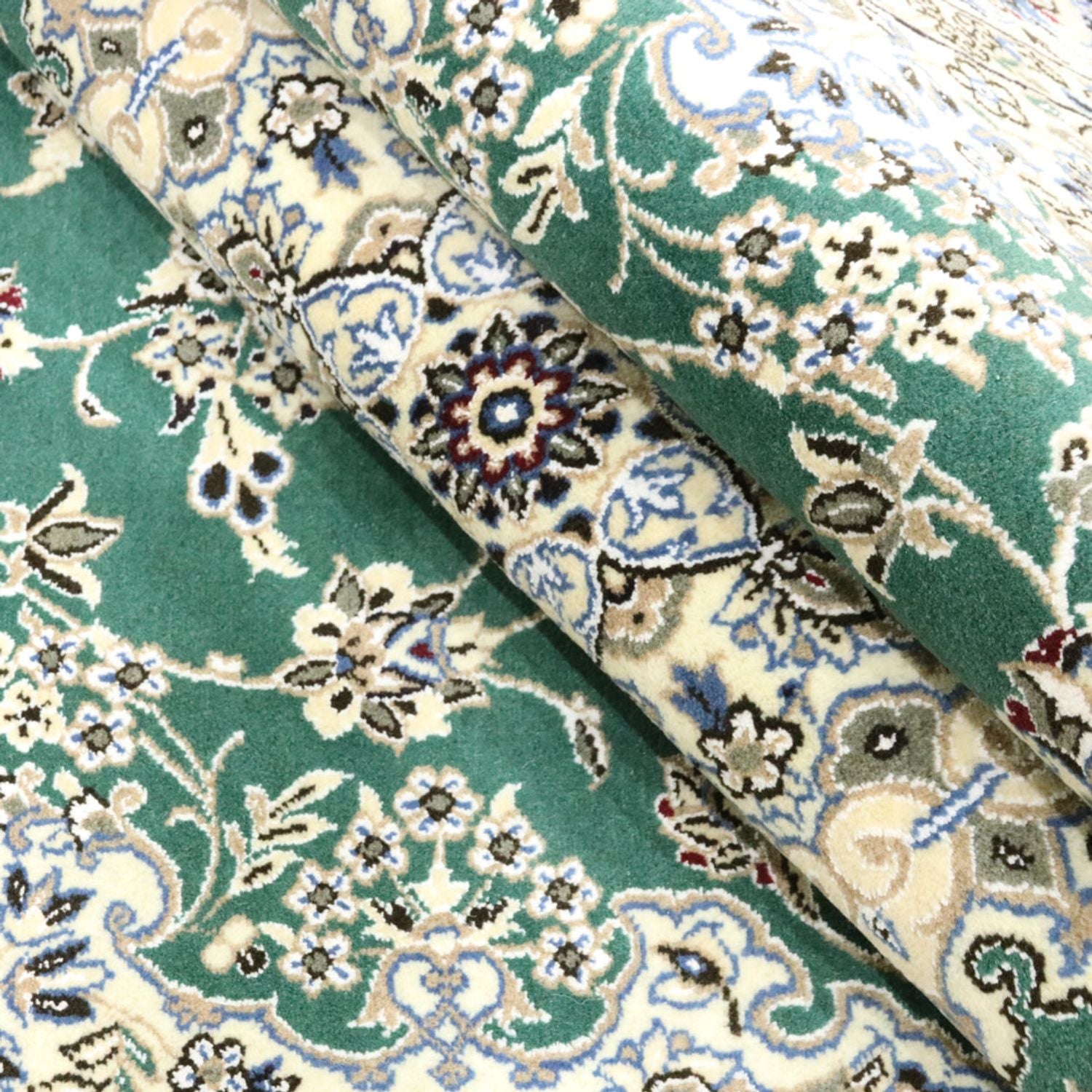 Tapis persan - Nain - Royal - 250 x 156 cm - vert
