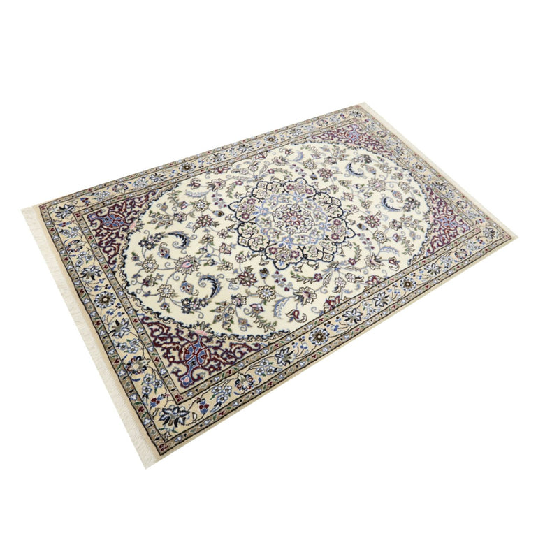 Tapis persan - Nain - Royal - 150 x 96 cm - crème