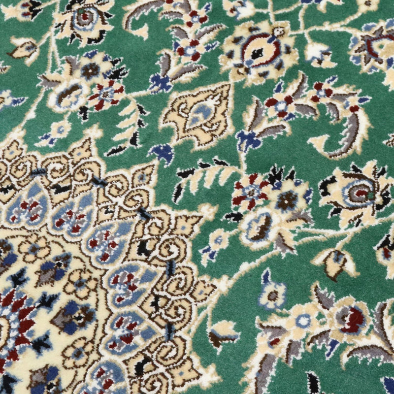 Tapis persan - Nain - Royal - 139 x 89 cm - vert