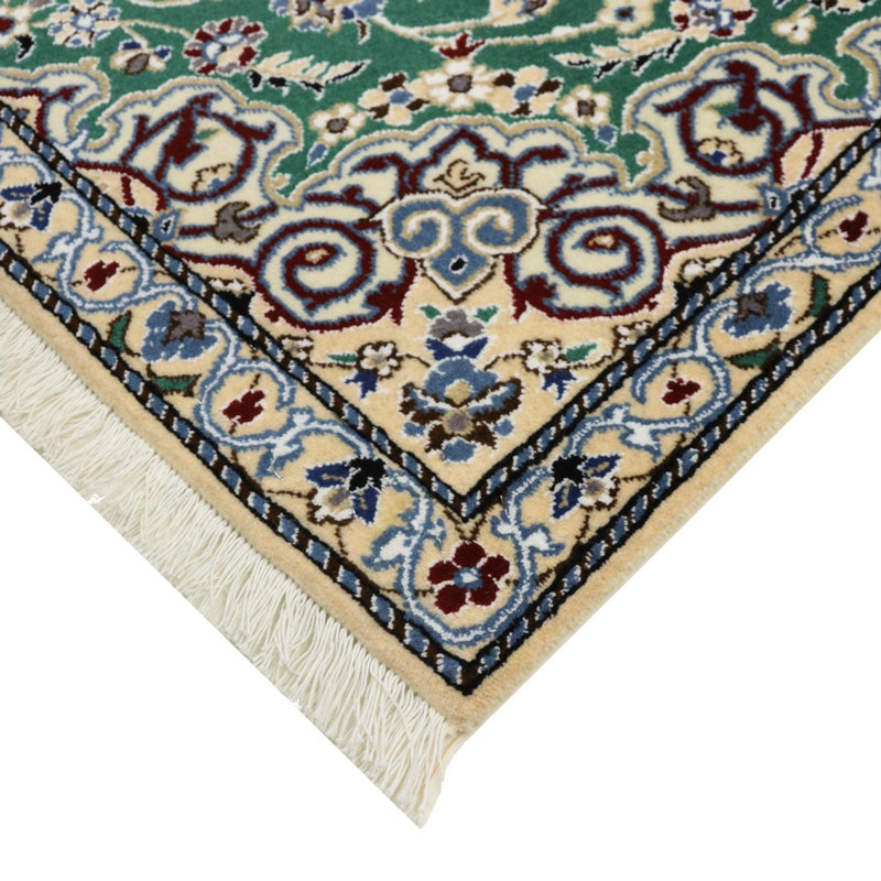 Tapis persan - Nain - Royal - 139 x 89 cm - vert