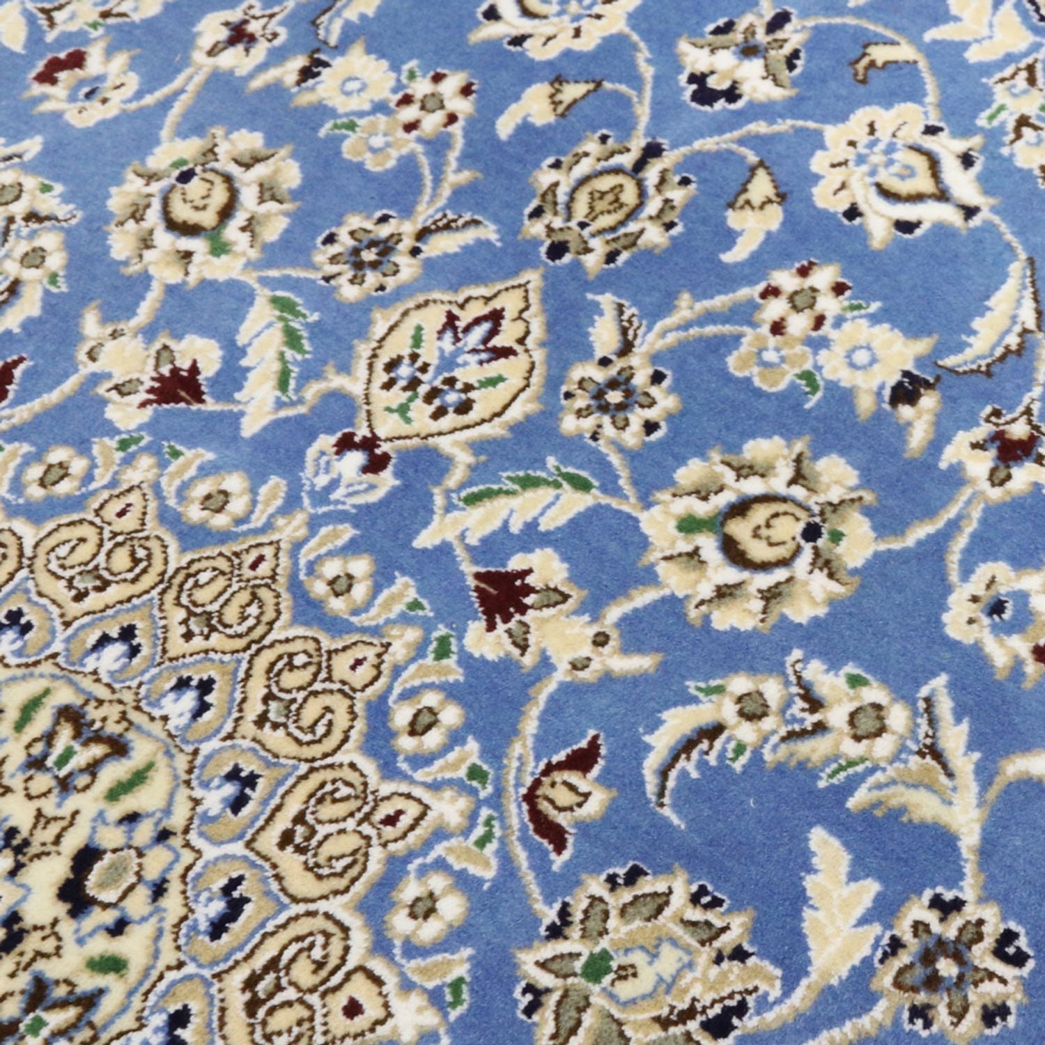 Tapis persan - Nain - Royal - 135 x 91 cm - bleu