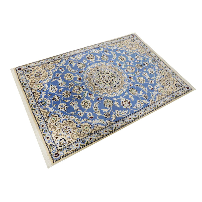Tapis persan - Nain - Royal - 135 x 91 cm - bleu