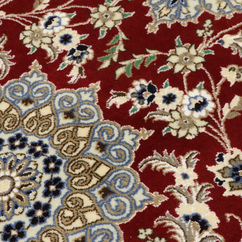 Tapis de couloir Tapis persan - Nain - Royal - 203 x 81 cm - rouge