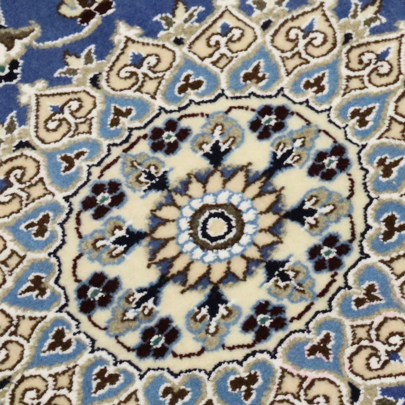 Tapis de couloir Tapis persan - Nain - Royal - 200 x 60 cm - bleu