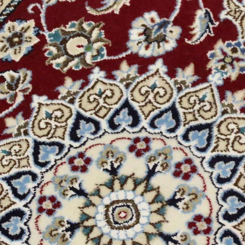 Tapis de couloir Tapis persan - Nain - Royal - 197 x 62 cm - rouge