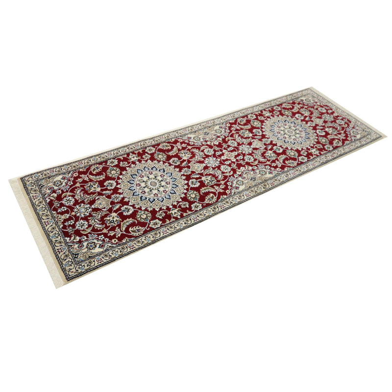 Tapis de couloir Tapis persan - Nain - Royal - 197 x 62 cm - rouge