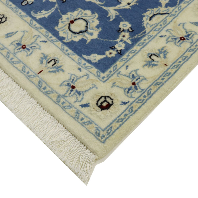 Tapis de couloir Tapis persan - Nain - Royal - 207 x 69 cm - bleu