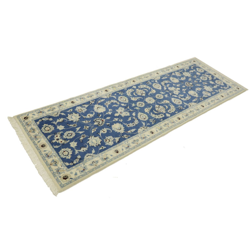 Tapis de couloir Tapis persan - Nain - Royal - 207 x 69 cm - bleu