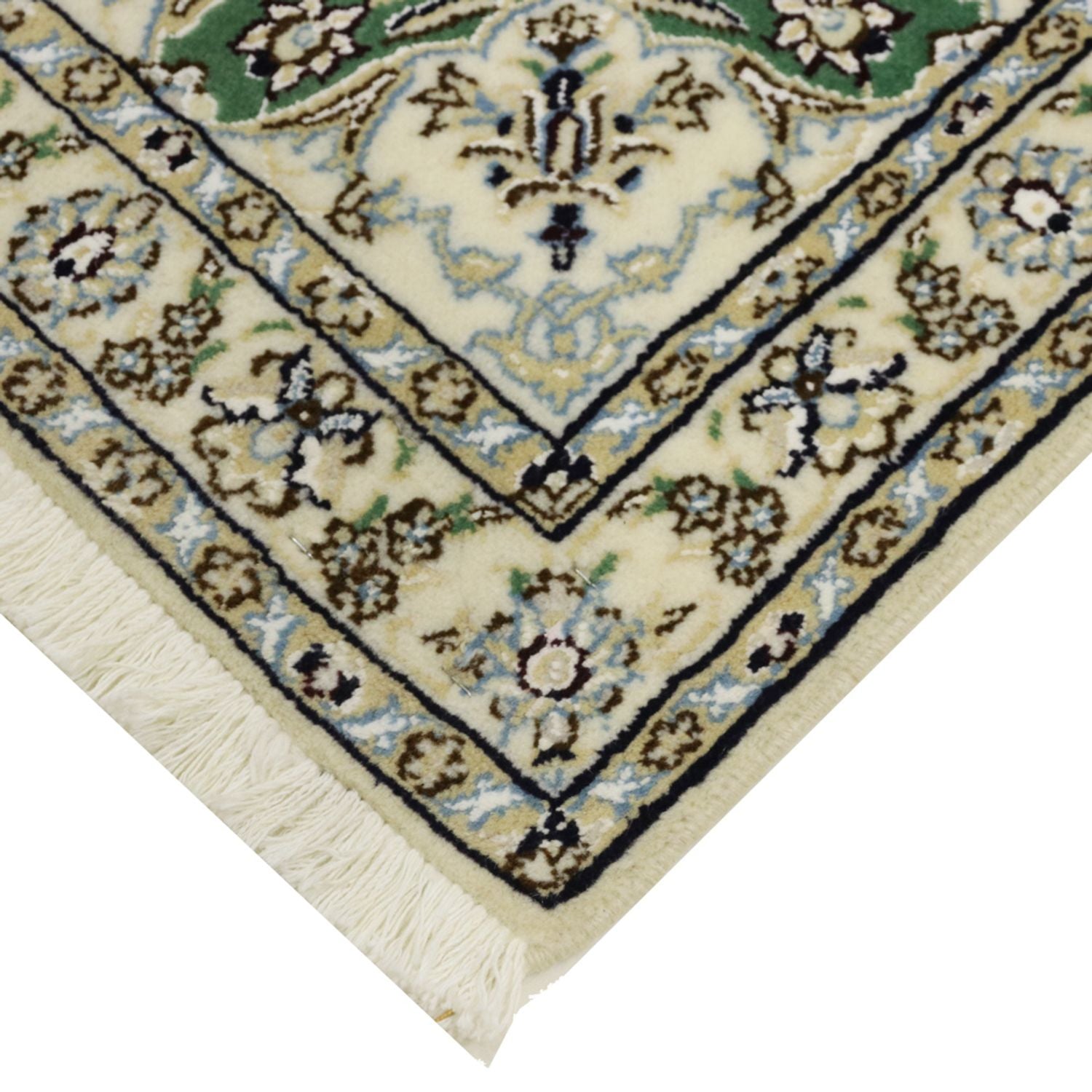 Tapis persan - Nain - Royal - 98 x 64 cm - vert