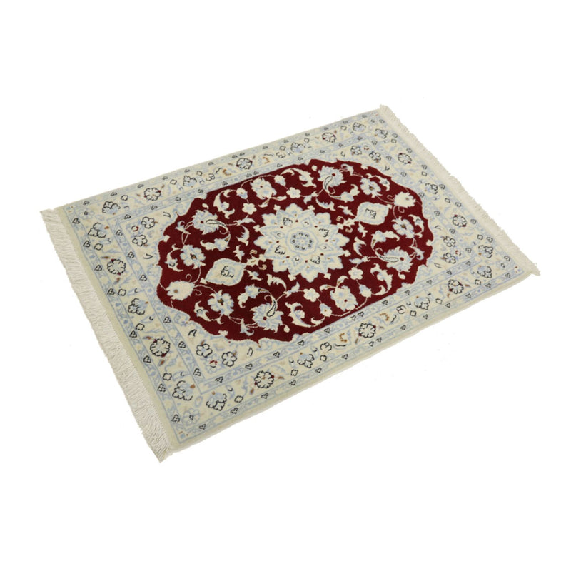 Tapis persan - Nain - Royal - 90 x 60 cm - rouge