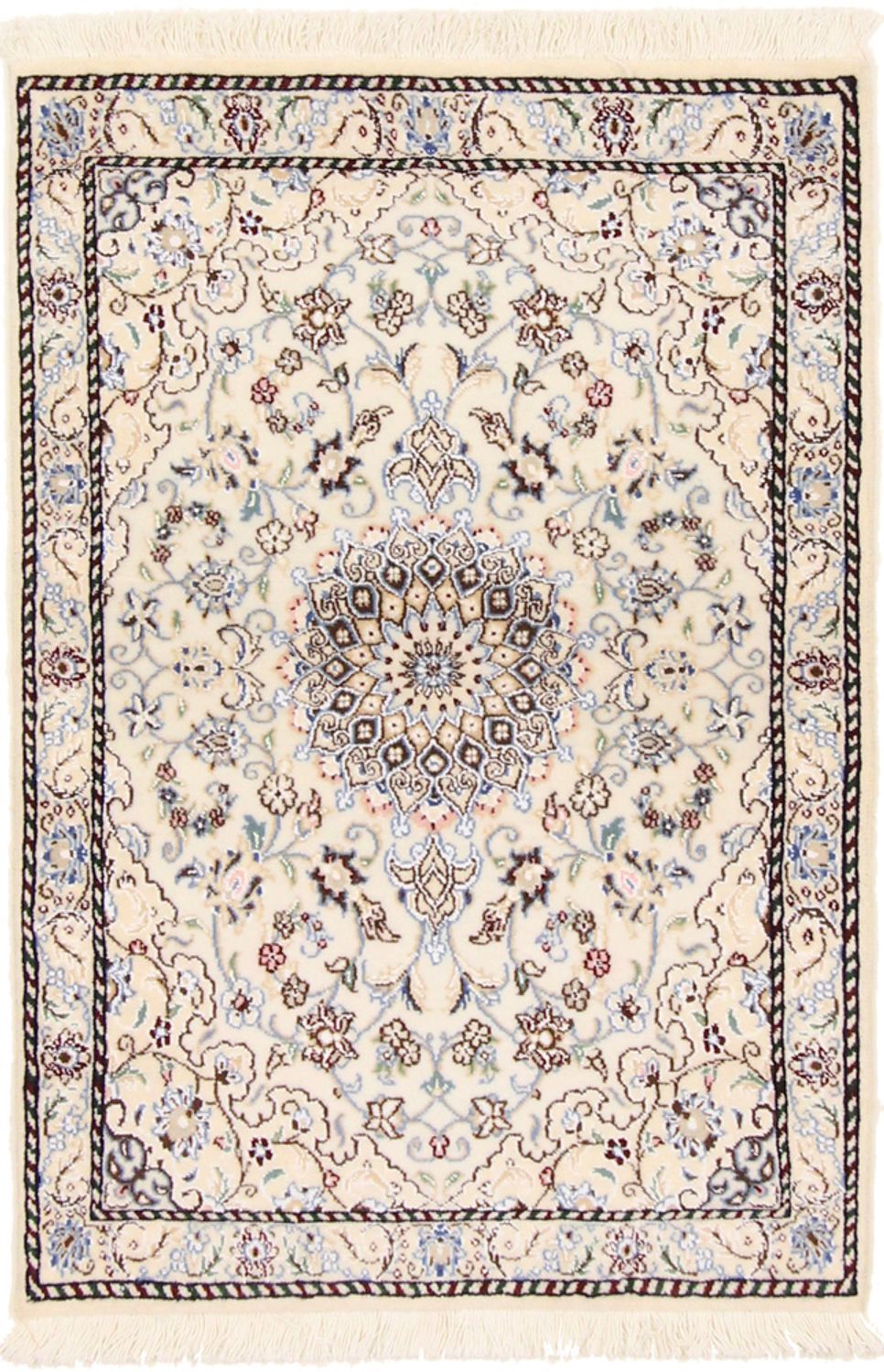Tapis persan - Nain - Royal - 90 x 60 cm - beige