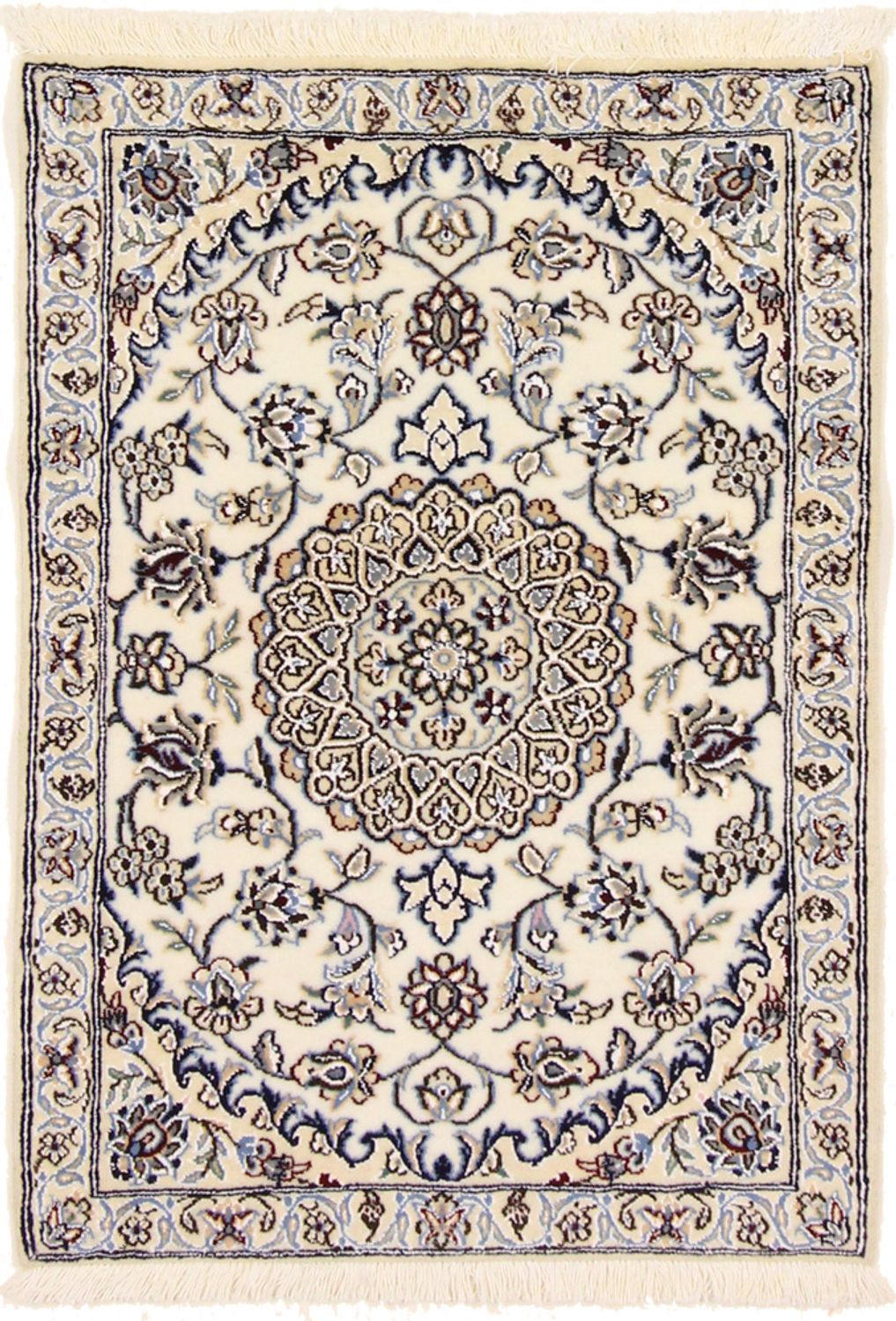Tapis persan - Nain - Royal - 92 x 64 cm - crème