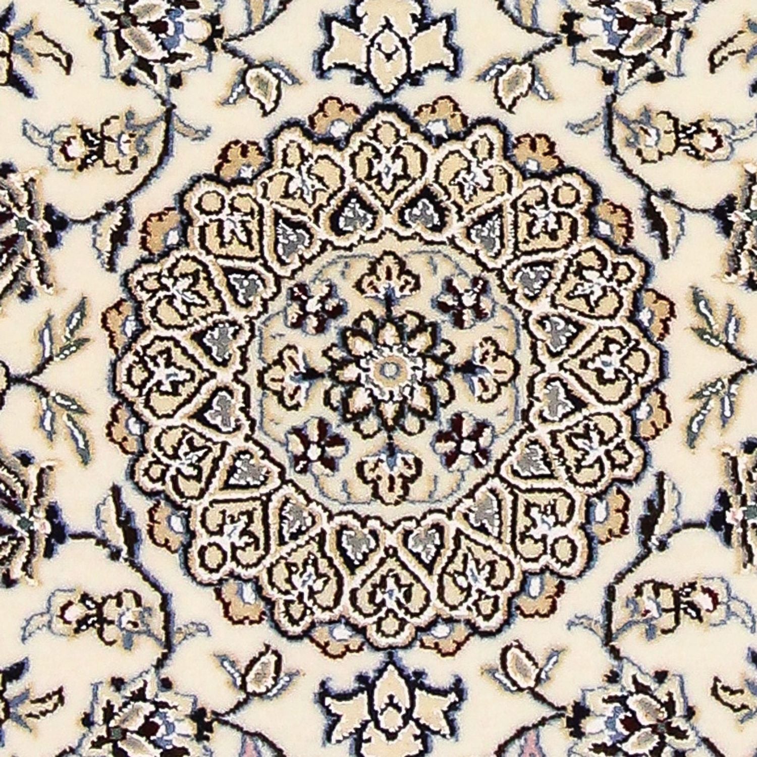 Tapis persan - Nain - Royal - 92 x 64 cm - crème