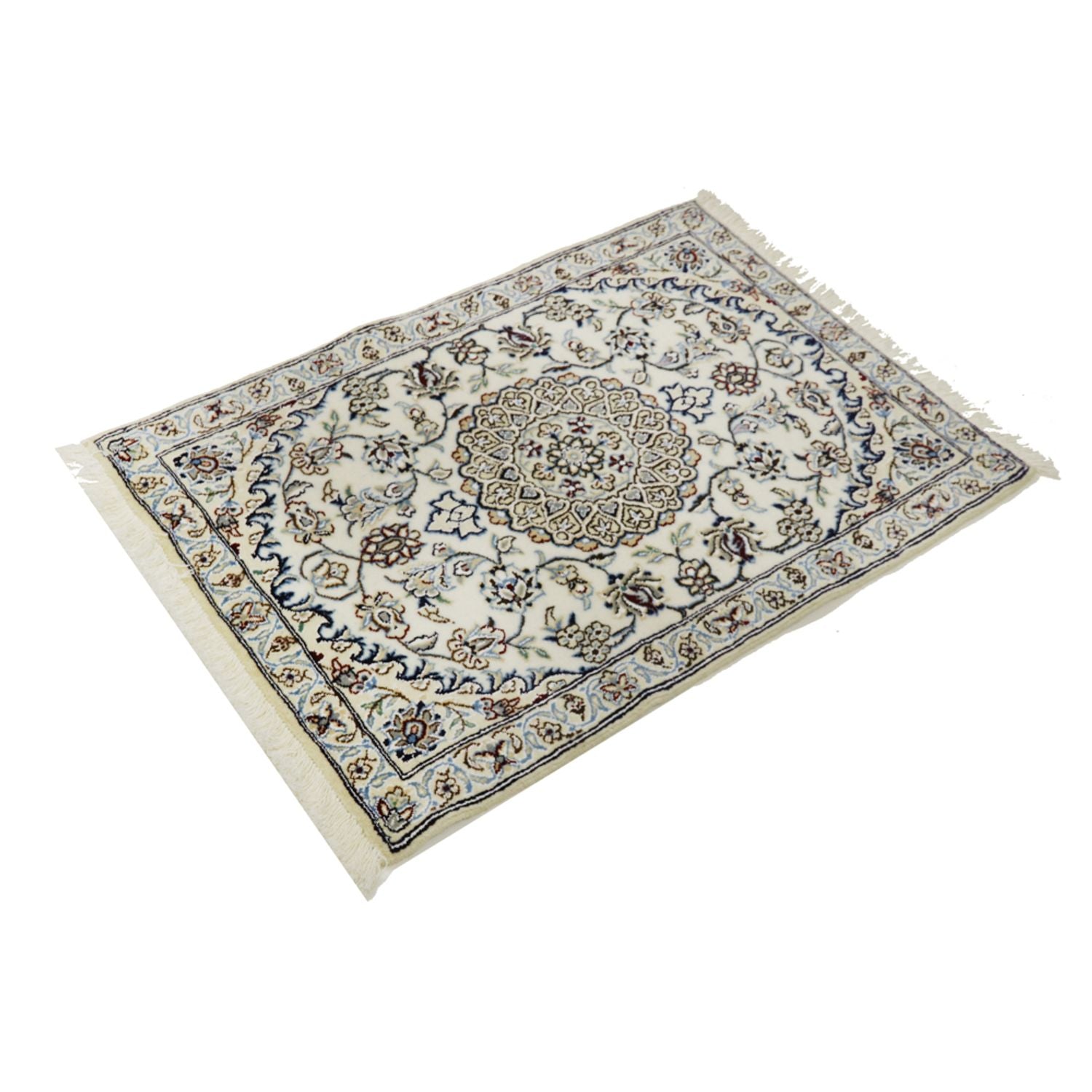 Tapis persan - Nain - Royal - 92 x 64 cm - crème