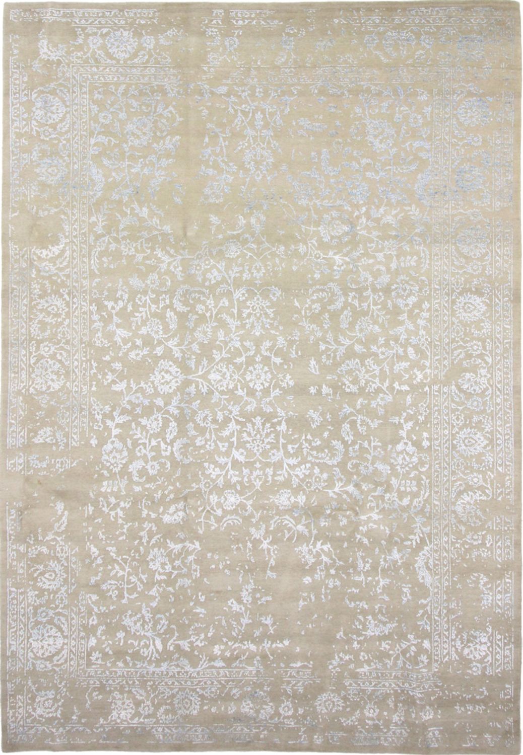 Designer Teppich - 357 x 248 cm - silber