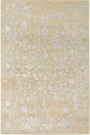 Designer Teppich - 182 x 119 cm - hellblau