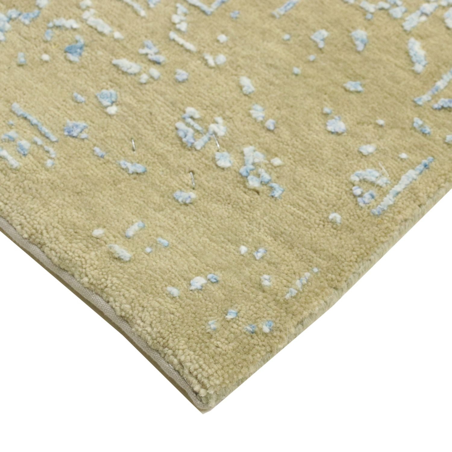 Designer Teppich - 182 x 119 cm - hellblau