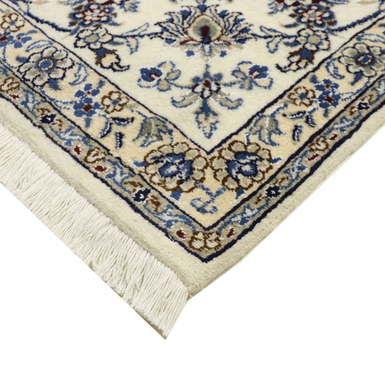 Tapis persan - Nain - 297 x 240 cm - bleu foncé