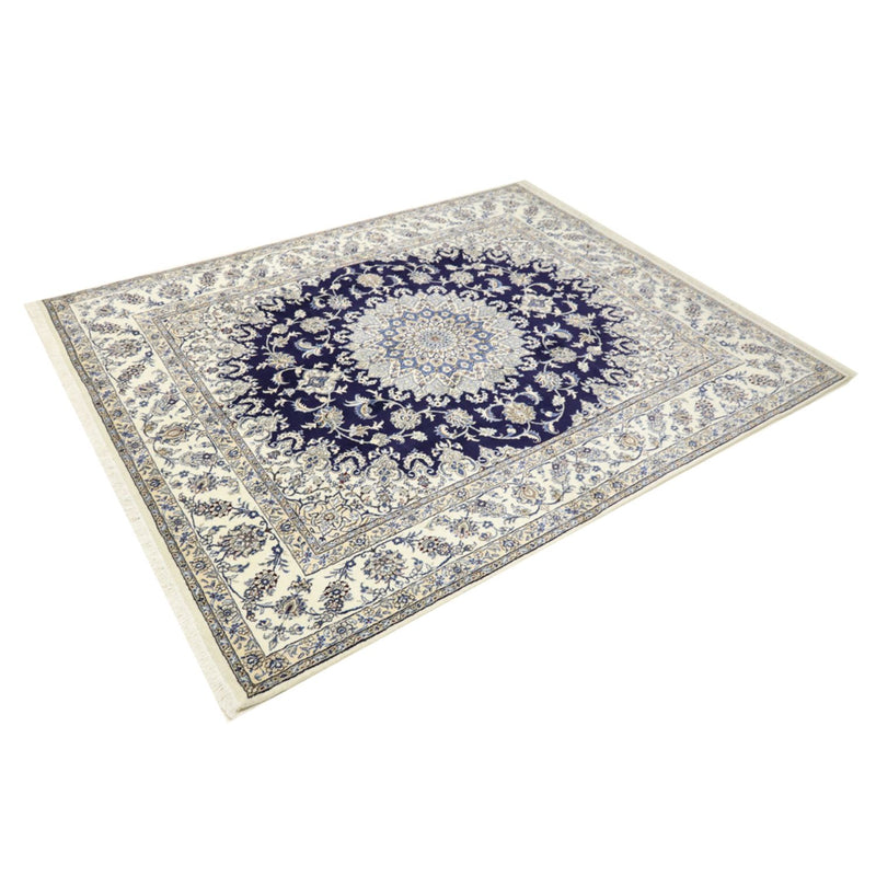 Tapis persan - Nain - 297 x 240 cm - bleu foncé