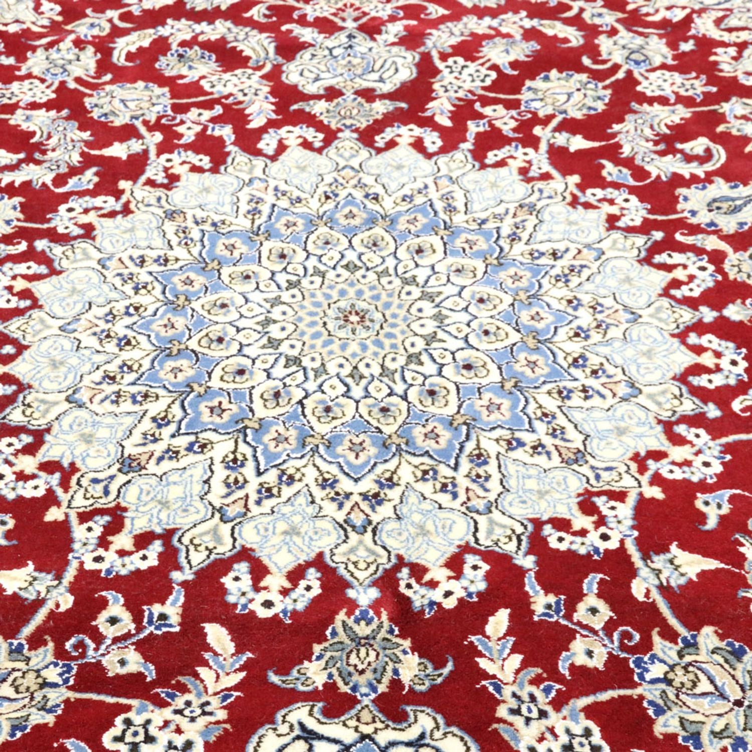 Tapis persan - Nain - 346 x 246 cm - rouge