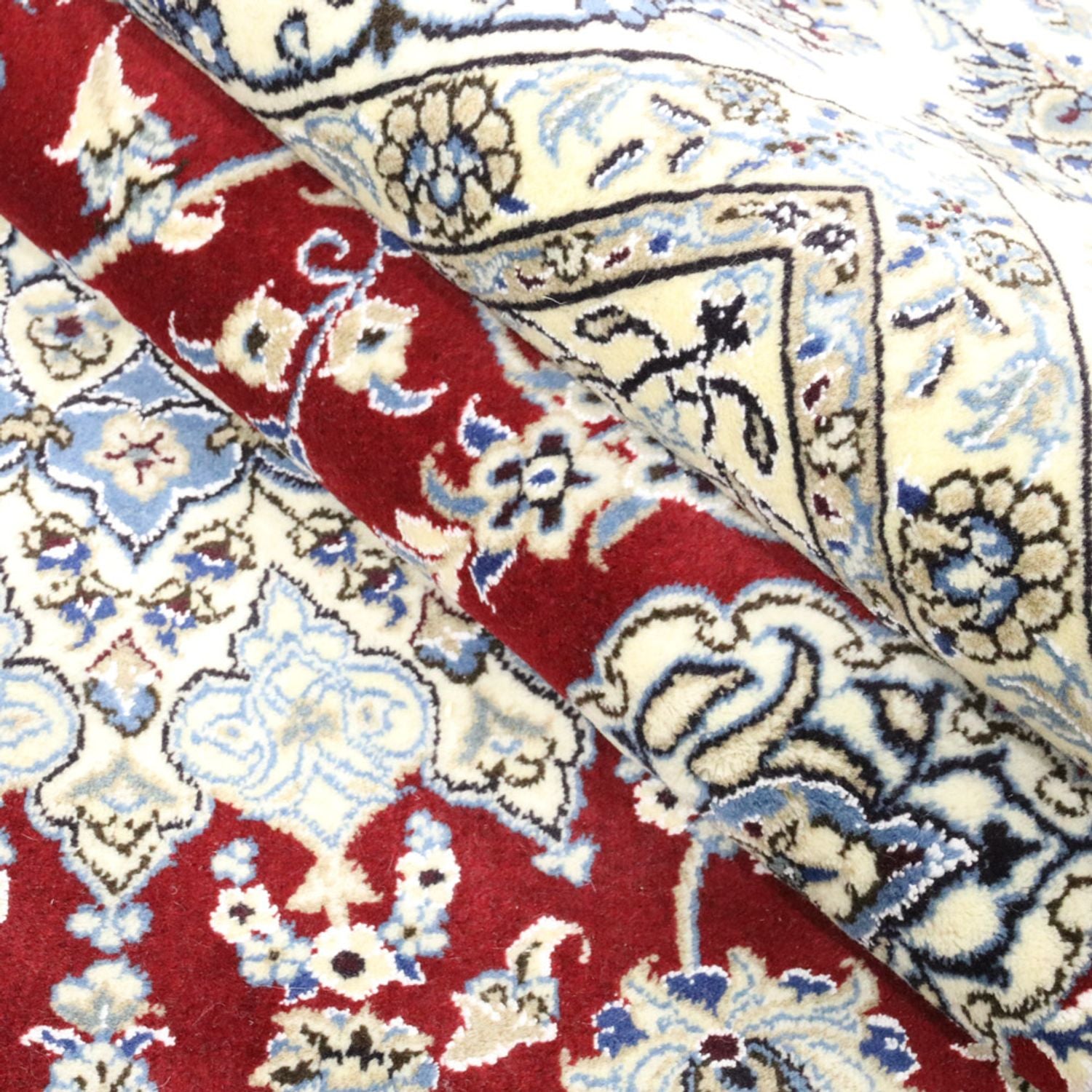 Tapis persan - Nain - 346 x 246 cm - rouge