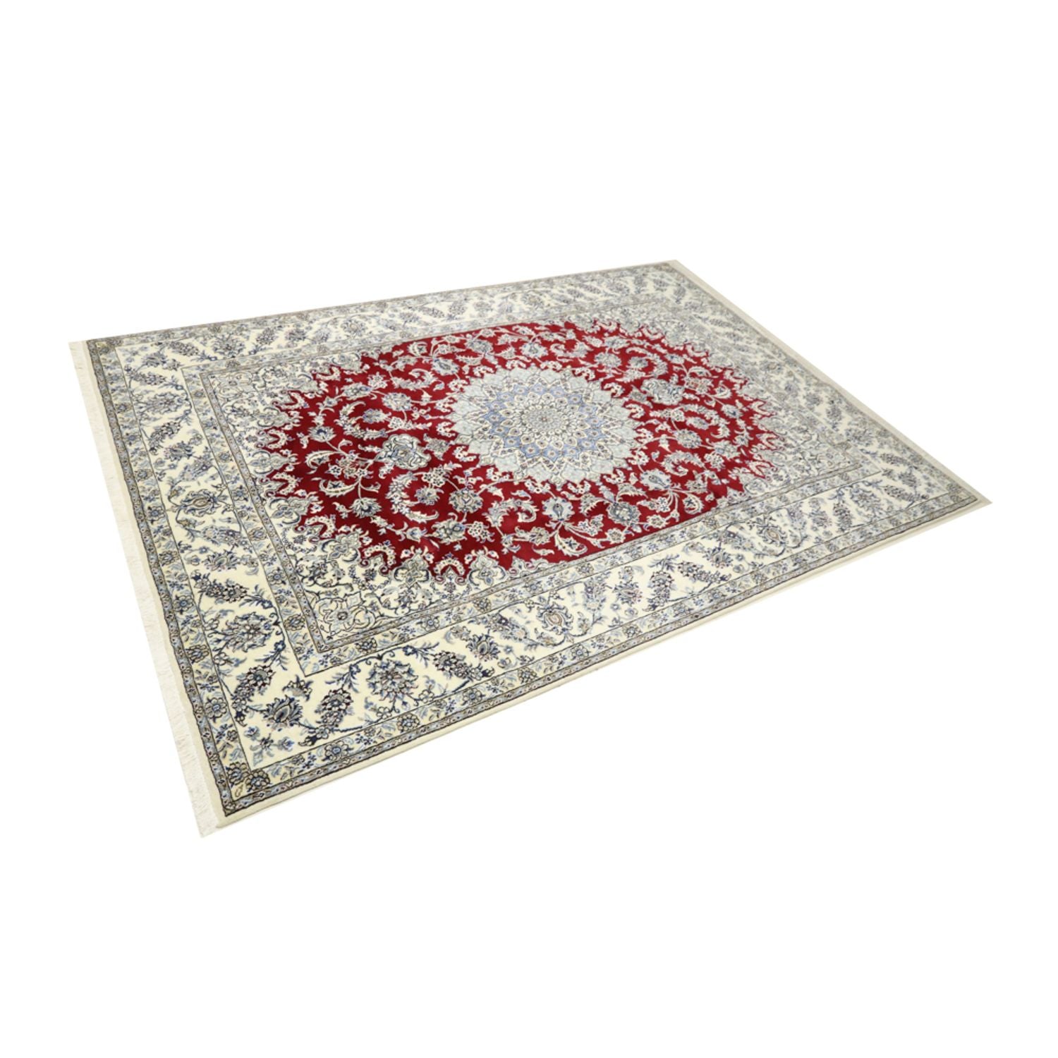 Tapis persan - Nain - 346 x 246 cm - rouge