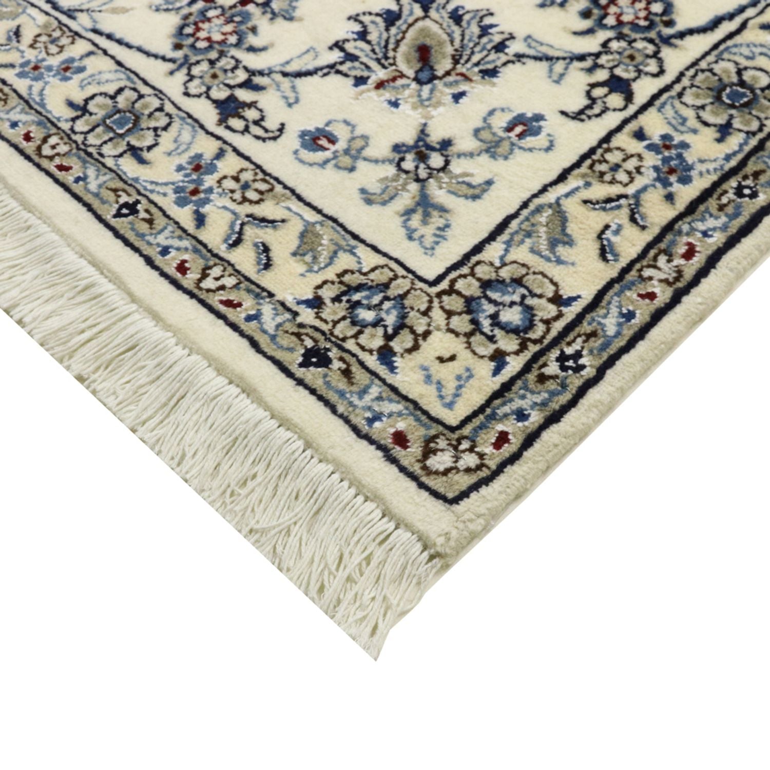 Tapis persan - Nain - 344 x 246 cm - bleu foncé