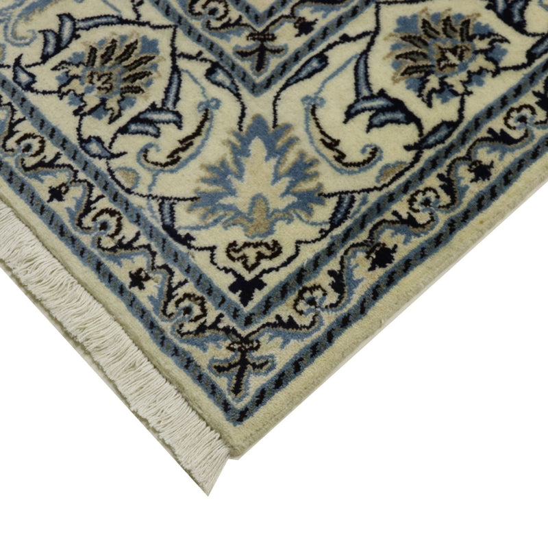 Tapis persan - Nain - 294 x 194 cm - bleu foncé