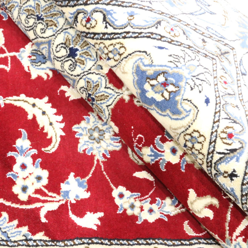 Tapis persan - Nain - 292 x 194 cm - rouge