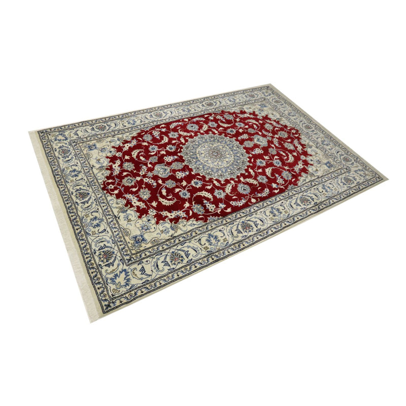 Tapis persan - Nain - 292 x 194 cm - rouge