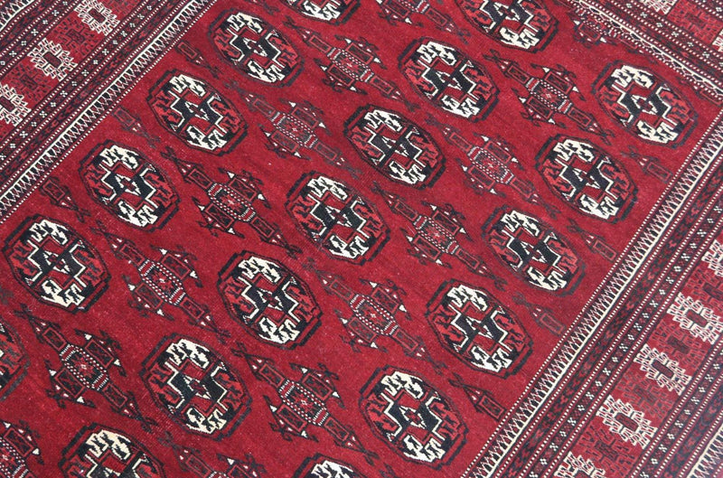 Tapis afghan - 180 x 130 cm - rouge