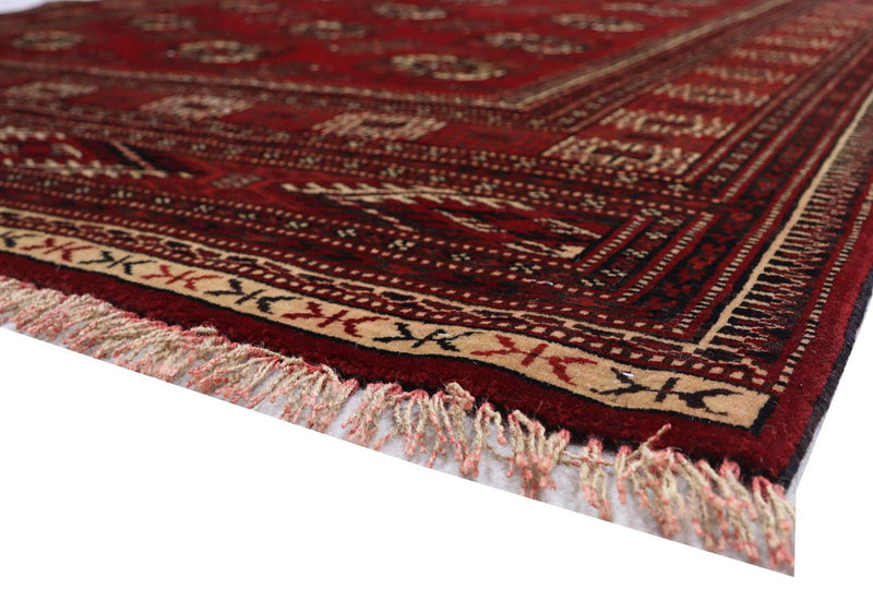 Tapis afghan - 180 x 130 cm - rouge