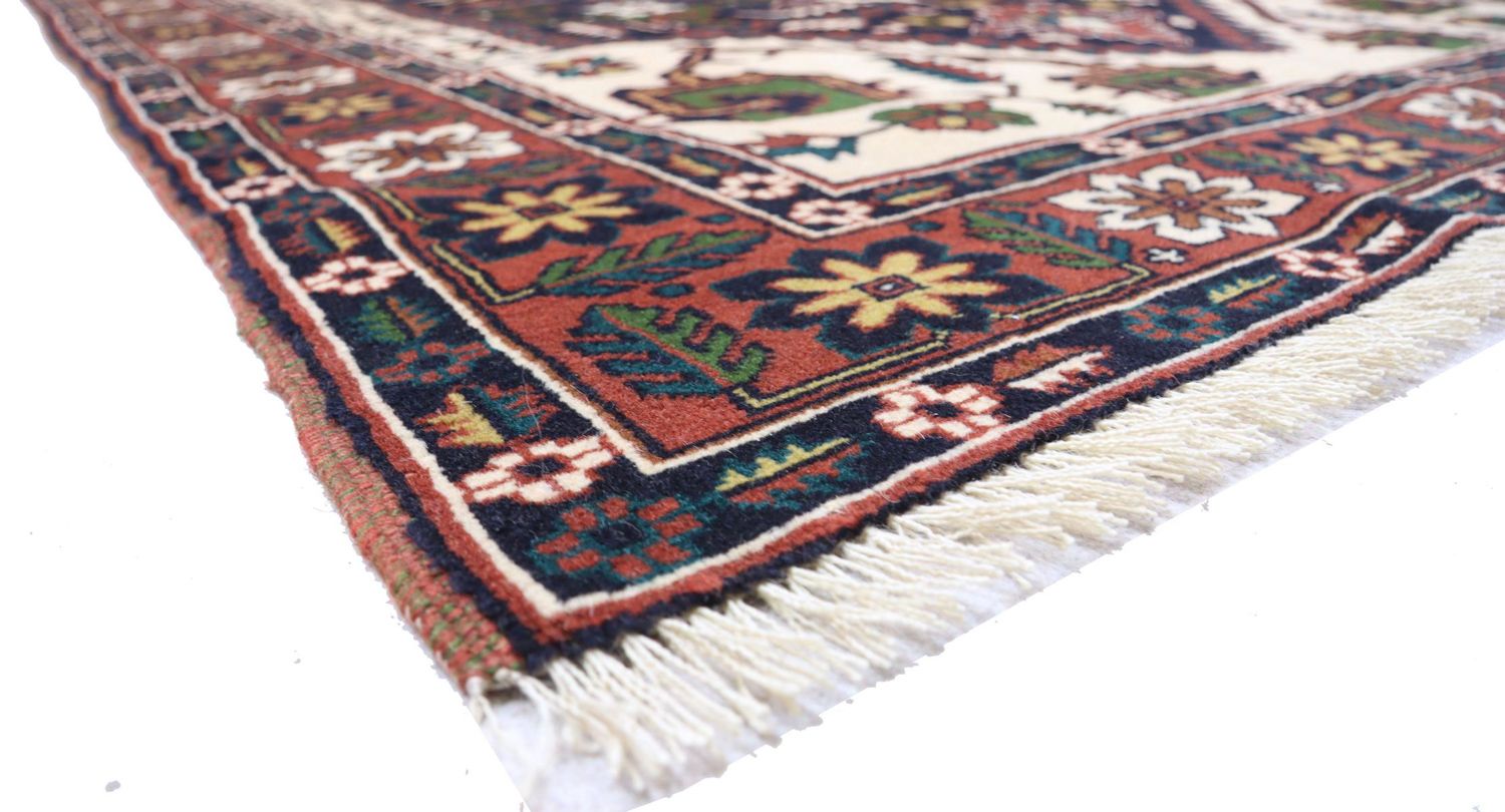 Tapis afghan - 182 x 129 cm - bleu foncé