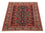 Tapis afghan carré  - 153 x 134 cm - rouge