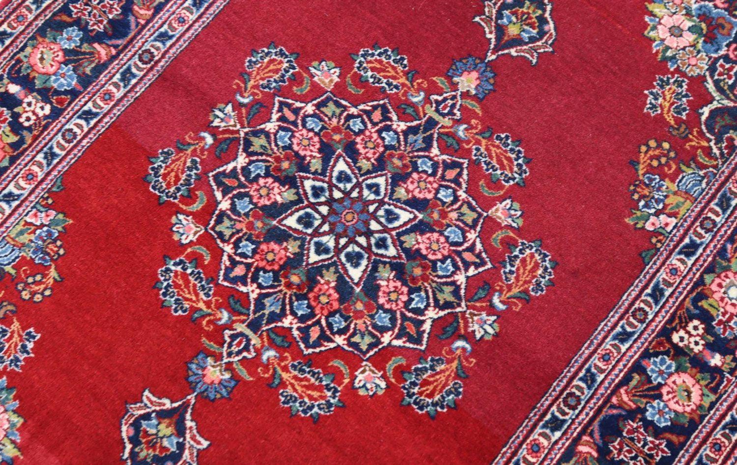 Tapis persan - Keshan - 154 x 101 cm - rouge