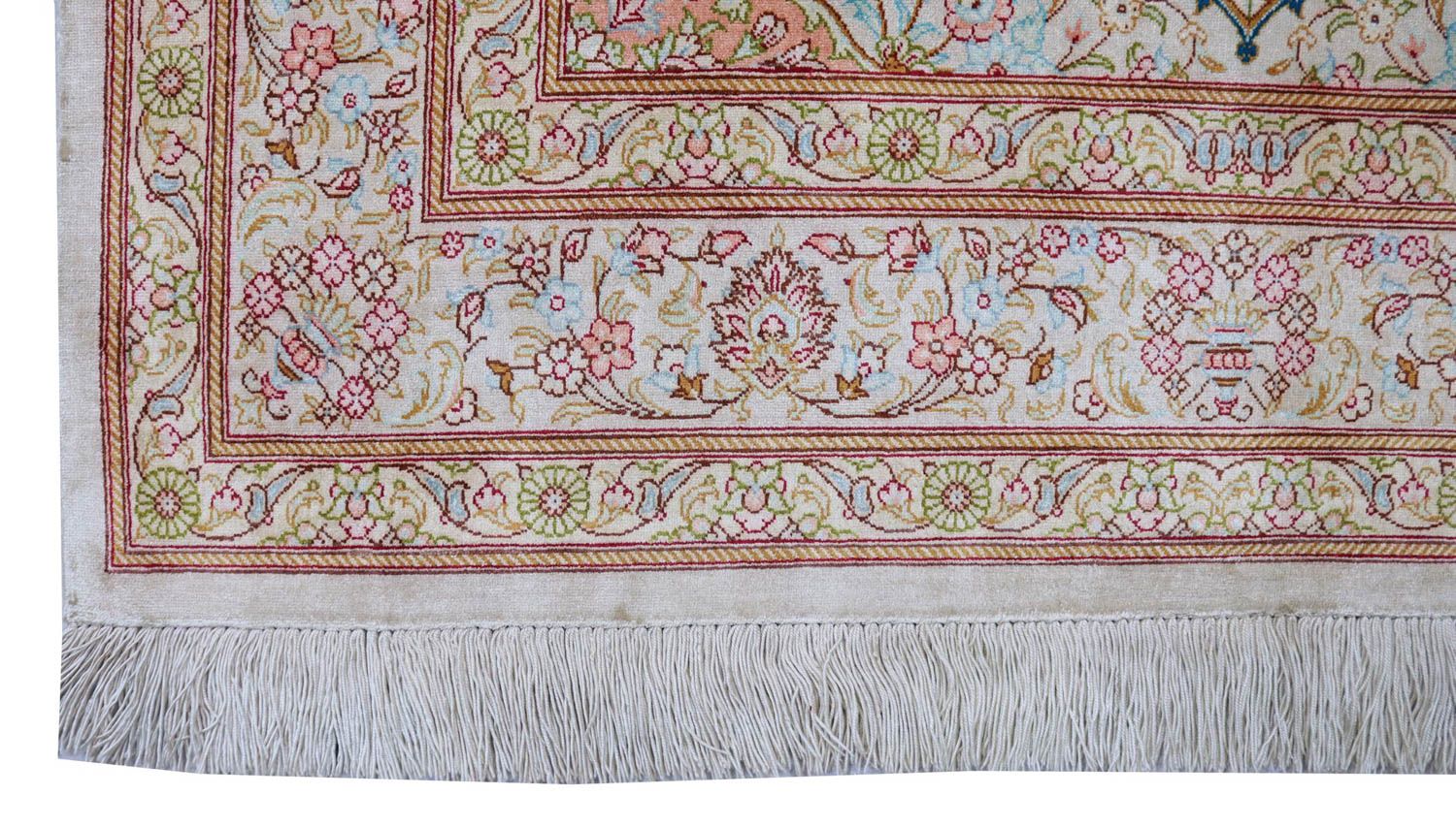 Tapis en soie - Ghom soie - Premium - 150 x 100 cm - beige