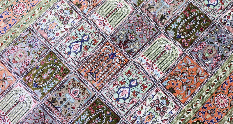 Tapis en soie - Ghom soie - Premium - 157 x 100 cm - rouille